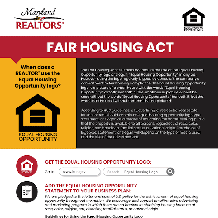 Maryland Fair Housing Updates