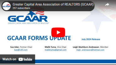 GCAAR Forms Update and Guidance