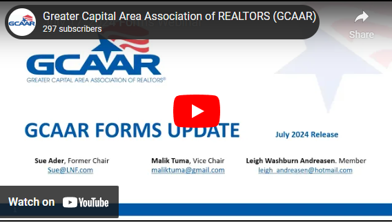 GCAAR Forms Update and Guidance
