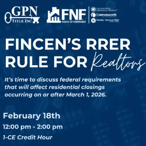 Lunch & Learn – New FINCEN Requirements for Cash Sales